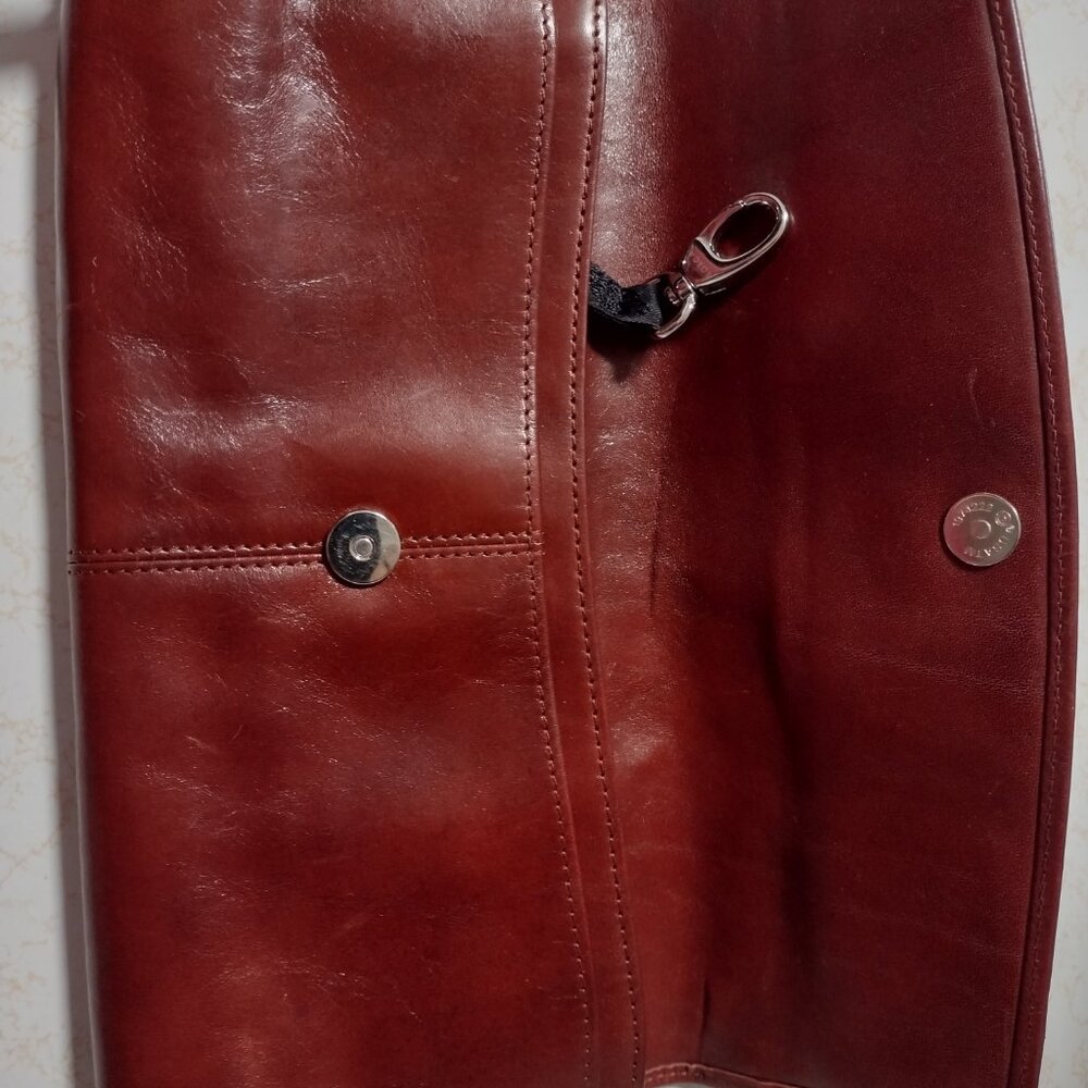 Rare Bosca Leather Cordovan Clutch, Made in Italy - Picture 2 of 15